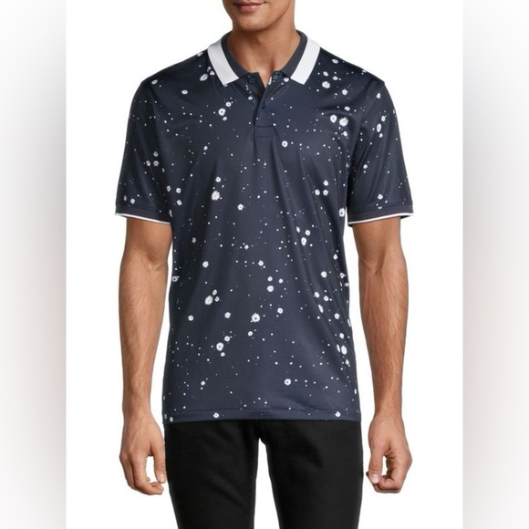 G/FORE Other - G/FORE Navy Splatter Print Short Sleeve Golf Polo Extra Large